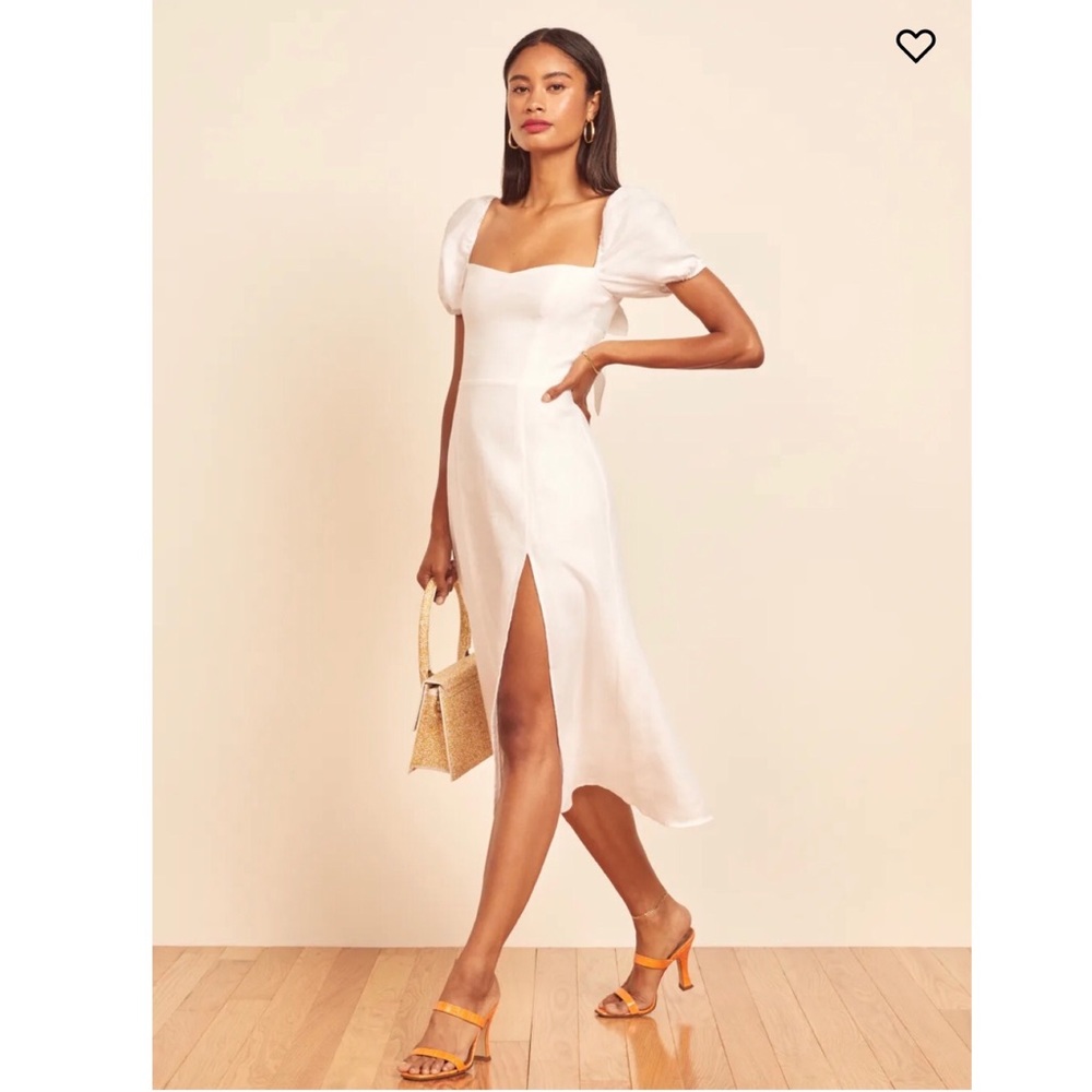 Reformation Denver Linen Dress (Size 4)